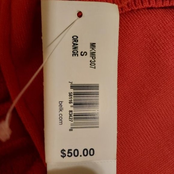 Kim Rogers Orange/Rust On/Off Shoulder Knitted Large Collar Sweater Size S NWT - Picture 6 of 8